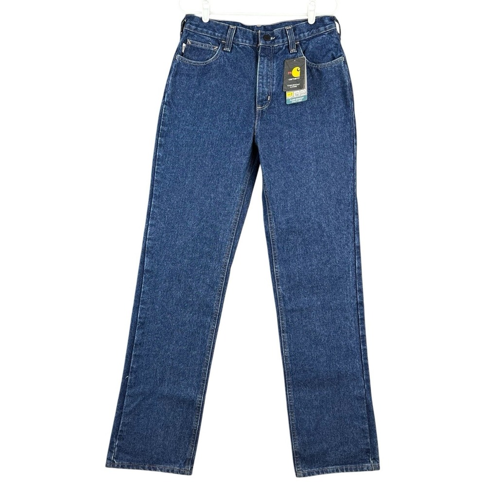 Carhartt Men's Relaxed Fit Flame Resistant Blue Utility Denim Jeans Sz 31x36 NWT